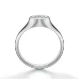 Pierścionek z owalnym diamentem białe złoto SBPZ_074